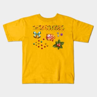 Merry Christmas Tree Decorations 2 Kids T-Shirt